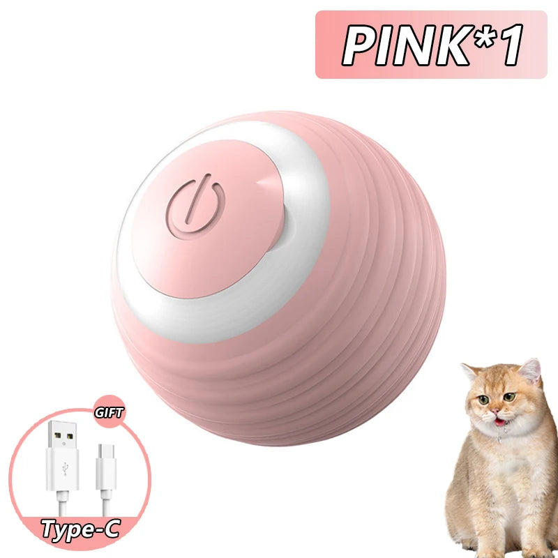 Cat Interactive Ball, 3 Mode Automatic Rolling Ball