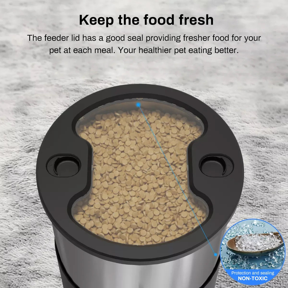 4.5L WIFI Button Double Meal Pet Feeder