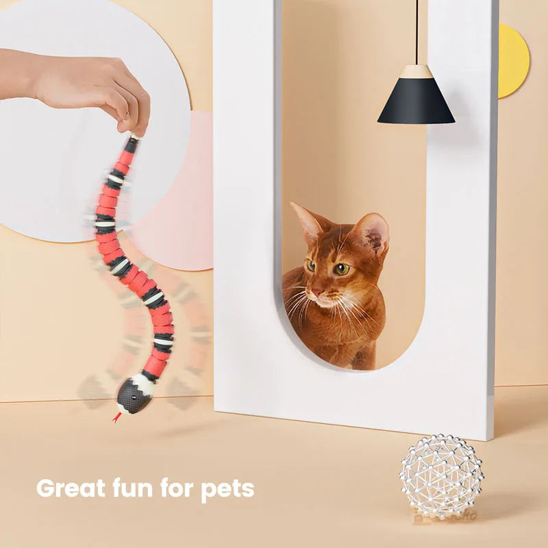 Smart Sensing Snake Cat Toys, Electric Interactive Toys for Cat