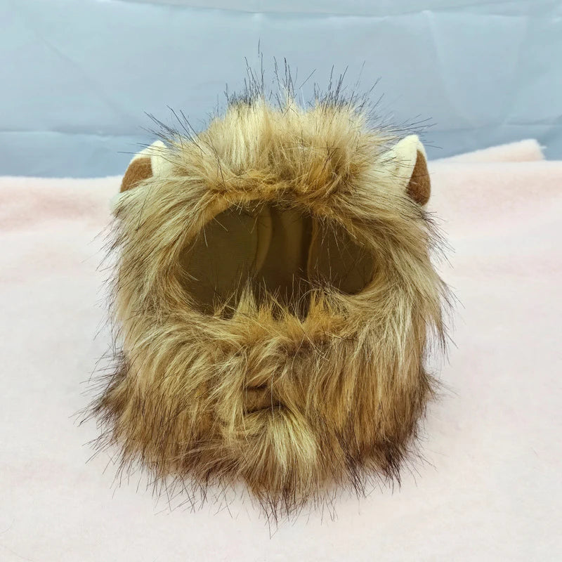 Pet Lion Mane Headgear