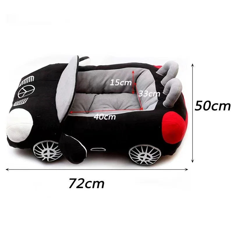 Car Shape Luxury Dog & Cat Bed ,Warm Sofa