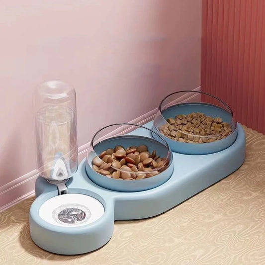 Double Bowls Water Automatic Feeder