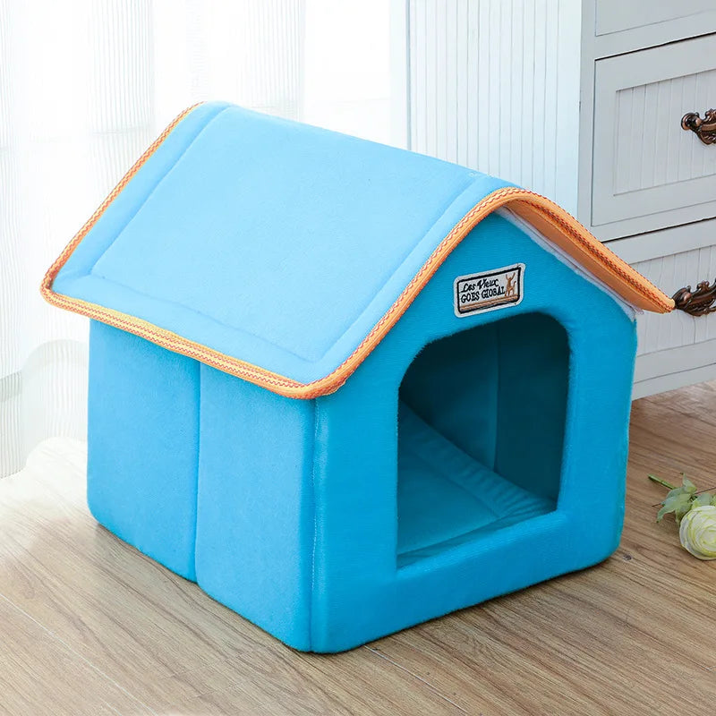 Foldable Dogs & Cat  House Kennel Nest Bed