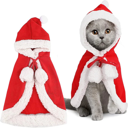 Cat  Santa costume Cosplay Christmas Cat/Dog