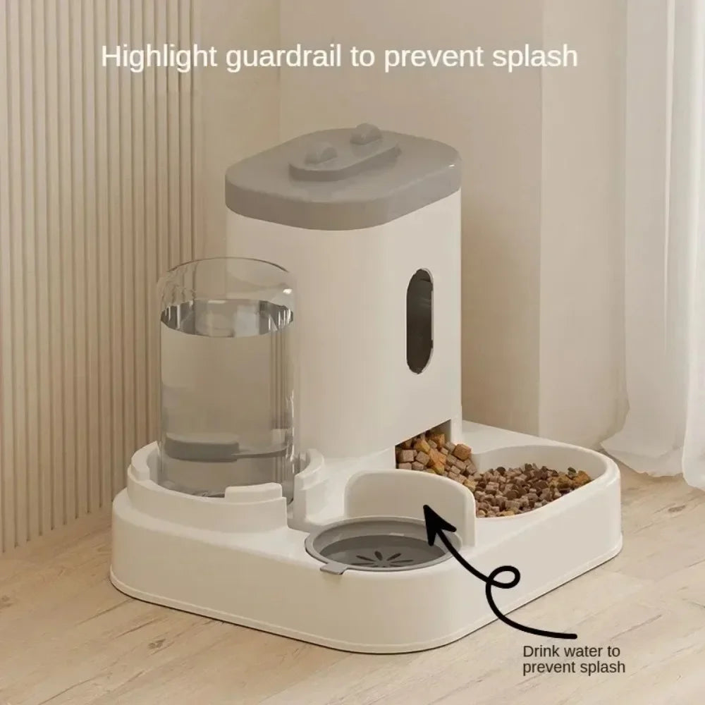 Automatic Pet Feeder, with Water Fountain