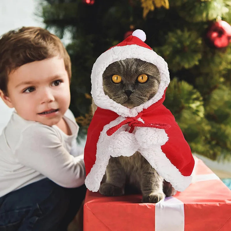 Cat  Santa costume Cosplay Christmas Cat/Dog