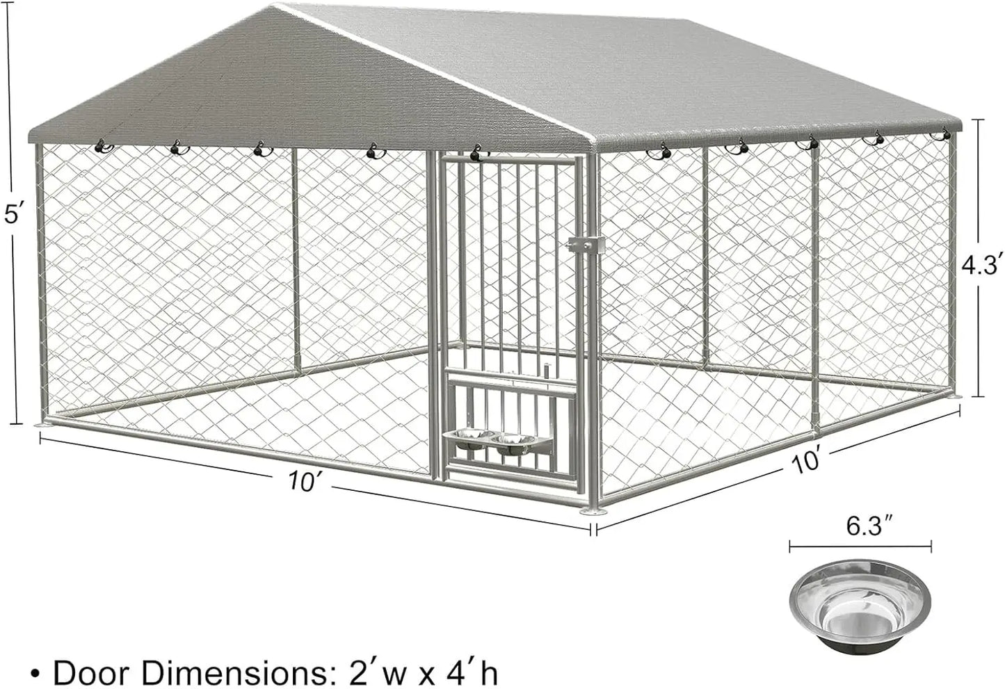 10x10 Large Outdoor Dog Kennel