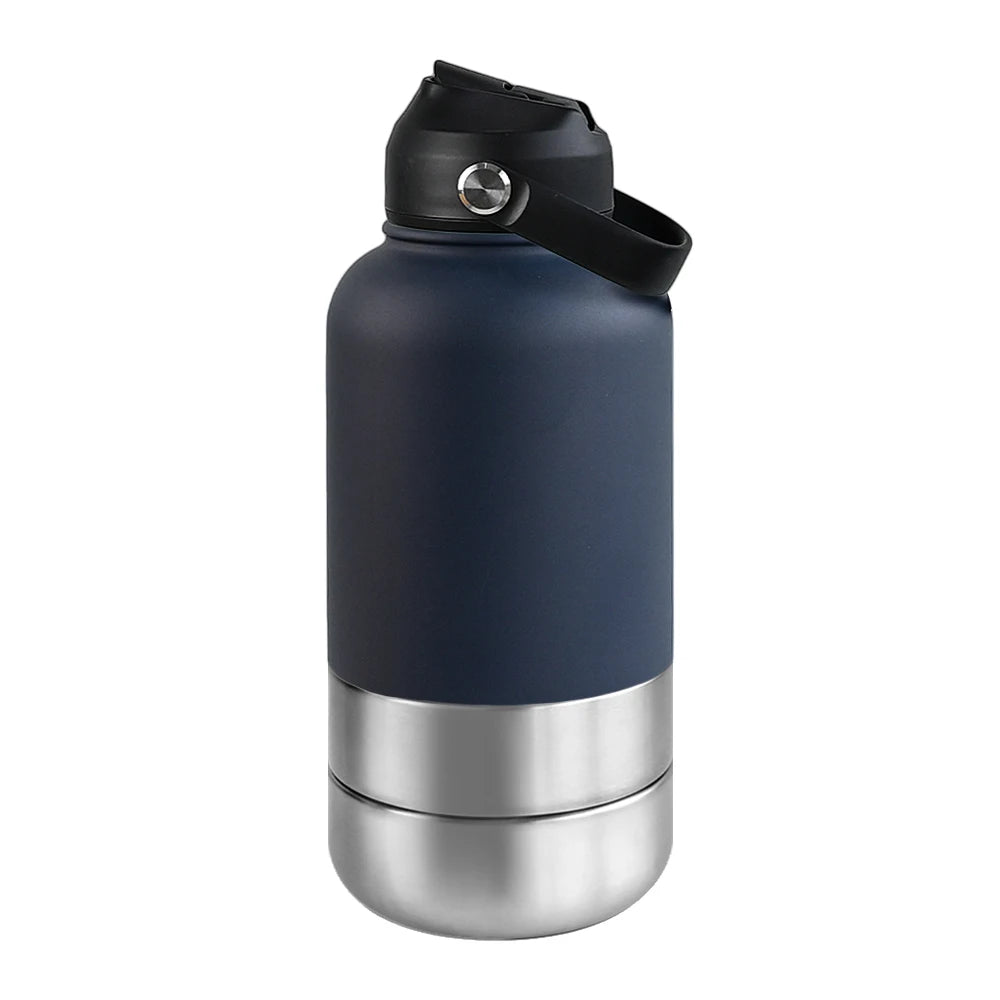 OKKPETS 3 in 1 Stainless Steel  Water Bottle