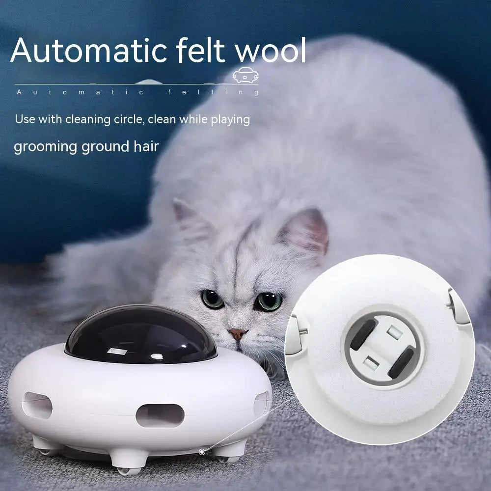 Cat Toy Smart Teaser UFO Pet Turntable