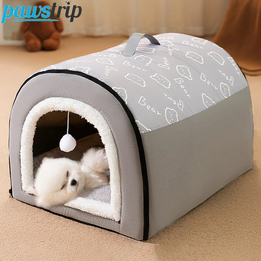 Winter Warm Pet Dog & Cat Bed  Removable Sleeping Bed