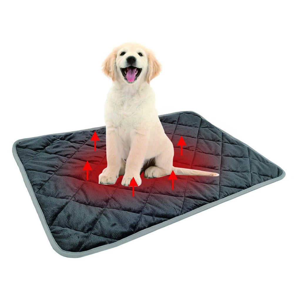 Washable Pet Mat Winter Warming Bed,Self-Warming Thermal Mat