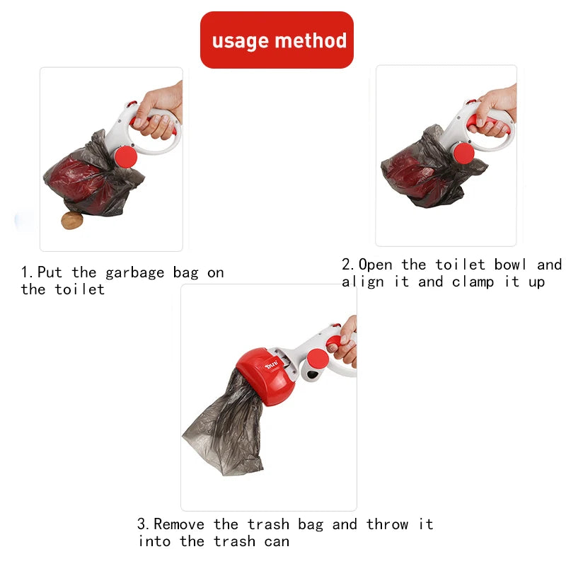 Pet Dog Pooper Scooper Portable Outdoor Cleaner, Poop Bag